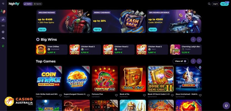 Highflybet login, highflybet casino